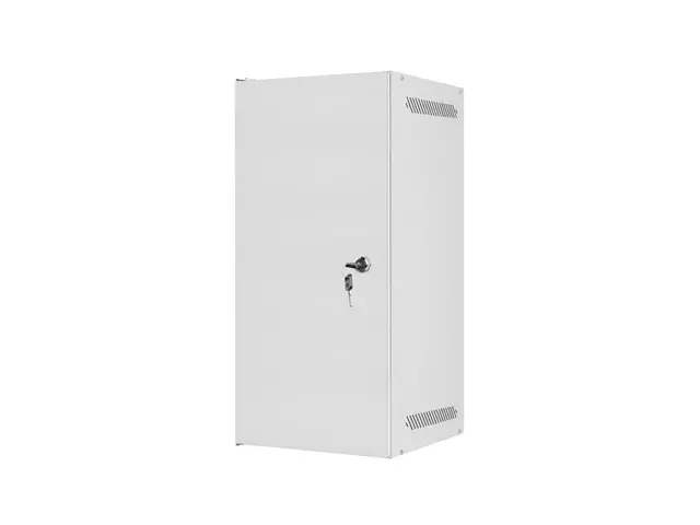 Комуникационен шкаф, Lanberg rack cabinet 10" wall-mount 12U/280x310 for self-assembly with metal door grey (flat pack) - image 4
