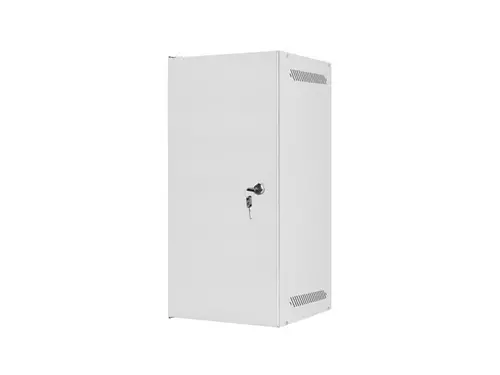 Комуникационен шкаф, Lanberg rack cabinet 10" wall-mount 12U/280x310 for self-assembly with metal door grey (flat pack) - image 4