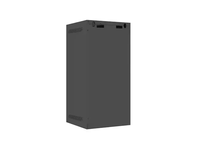 Комуникационен шкаф, Lanberg rack cabinet 10" wall-mount 12U/280x310 (flat pack) with glass door black - image 1