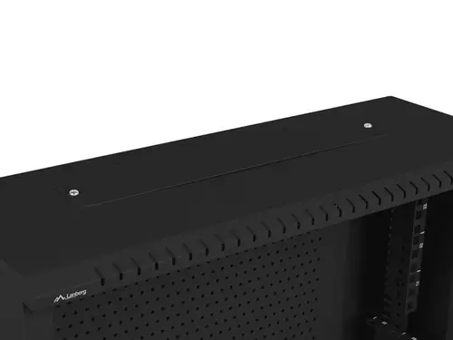Комуникационен шкаф, Lanberg rack cabinet 19" wall-mount 4U+3u/540x200 low-profile black (assembled) - image 3
