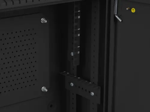 Комуникационен шкаф, Lanberg rack cabinet 19" wall-mount 4U+3u/540x200 low-profile black (assembled) - image 5