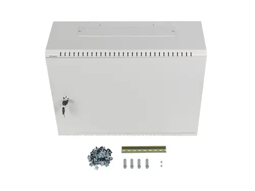 Комуникационен шкаф, Lanberg rack cabinet 19" wall-mount 4U+3u/540x200 low-profile grey (assembled) - image 15