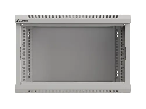 Комуникационен шкаф, Lanberg rack cabinet 19" wall-mount 6U/540x350 (flat pack) with glass door grey - image 11
