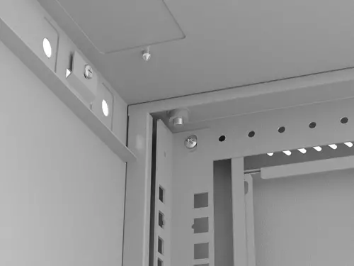 Комуникационен шкаф, Lanberg rack cabinet 19" wall-mount 6U/540x350 (flat pack) with glass door grey - image 9