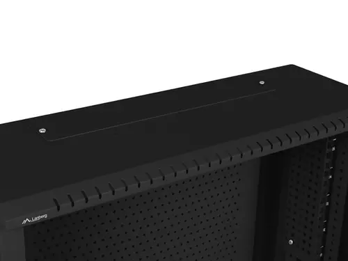 Комуникационен шкаф, Lanberg rack cabinet 19" wall-mount 6U+3u/540x200 low-profile black (assembled) - image 11