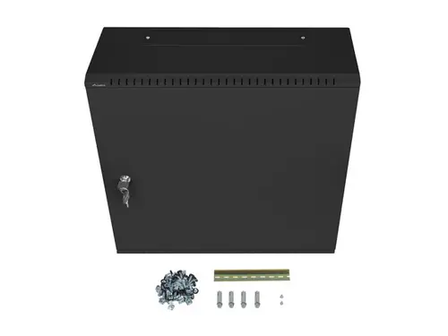 Комуникационен шкаф, Lanberg rack cabinet 19" wall-mount 6U+3u/540x200 low-profile black (assembled) - image 8