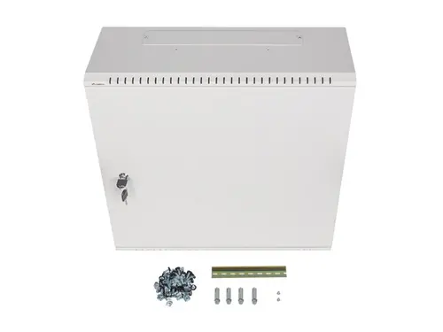 Комуникационен шкаф, Lanberg rack cabinet 19" wall-mount 6U+3u/540x200 low-profile grey (assembled) - image 9