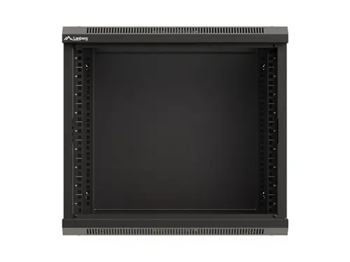 Комуникационен шкаф, Lanberg rack cabinet 19" wall-mount 9U/540x350 (flat pack) with glass door black - image 11