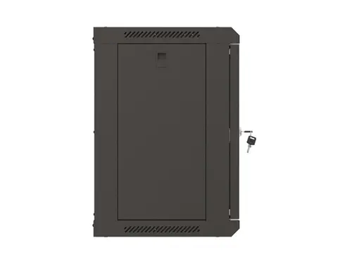 Комуникационен шкаф, Lanberg rack cabinet 19" wall-mount 9U/540x350 (flat pack) with glass door black - image 3