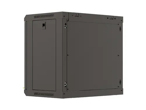 Комуникационен шкаф, Lanberg rack cabinet 19" wall-mount 9U/540x350 (flat pack) with glass door black - image 7
