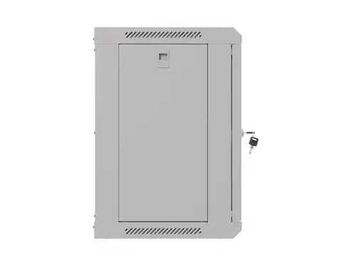 Комуникационен шкаф, Lanberg rack cabinet 19" wall-mount 9U/540x350 (flat pack) with glass door grey - image 3