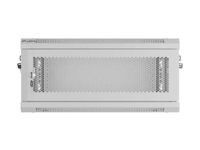 Ερμάριο επικοινωνιών, Lanberg rack 19" επιτοίχιο 4U/600x450 με διάτρητη πόρτα, γκρι (flat pack) - image 8