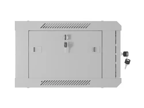 Комуникационен шкаф, Lanberg rack cabinet 19" wall-mount 4U/600x450 with perforated door grey (flat pack) - image 9
