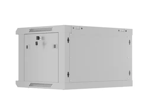 Комуникационен шкаф, Lanberg rack cabinet 19" wall-mount 6U/600x450 with perforated door grey (flat pack) - image 5