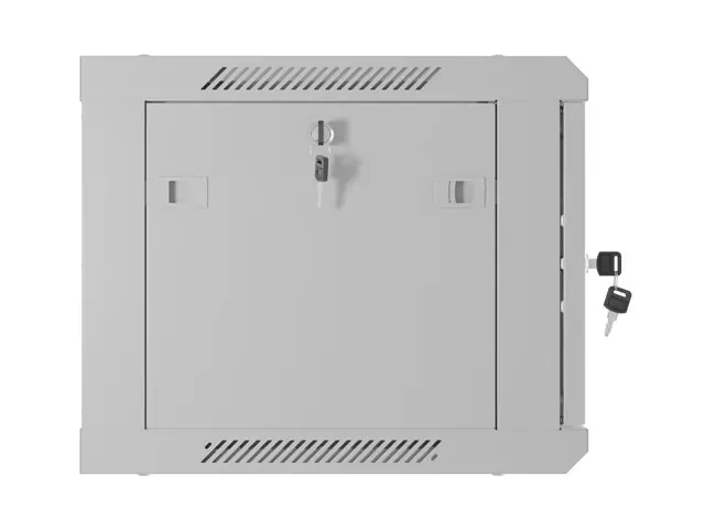 Dulap de comunicații, Lanberg rack cabinet 19" de perete 6U/600x450 cu ușă perforată gri (flat pack) - image 7