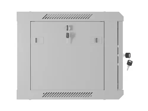 Комуникационен шкаф, Lanberg rack cabinet 19" wall-mount 6U/600x450 with perforated door grey (flat pack) - image 7