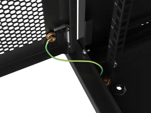 Комуникационен шкаф, Lanberg rack cabinet 19" wall-mount 4U/600x450 with perforated door black (flat pack) - image 6