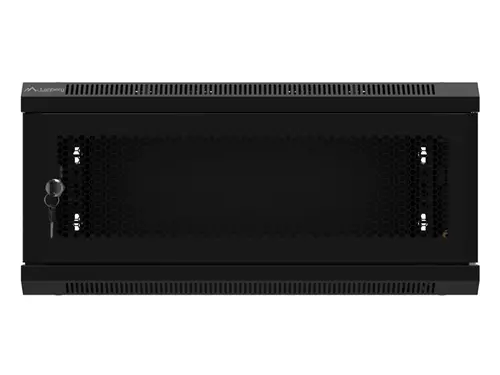 Комуникационен шкаф, Lanberg rack cabinet 19" wall-mount 4U/600x450 with perforated door black (flat pack) - image 9