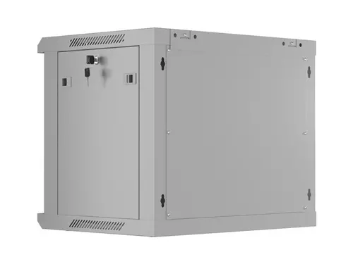 Комуникационен шкаф, Lanberg rack cabinet 19" wall-mount 9U/600x450 with perforated door grey (flat pack) - image 4