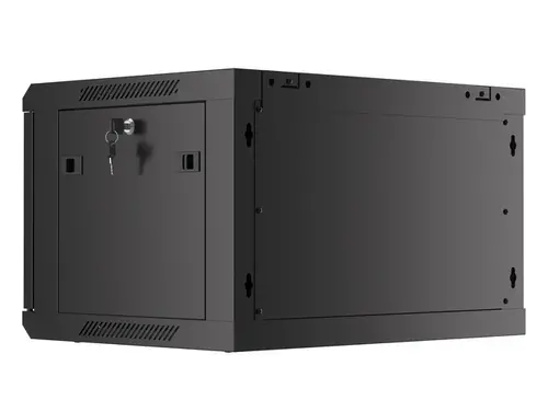 Комуникационен шкаф, Lanberg rack cabinet 19" wall-mount 6U/600x450 for self-assembly with metal door black (flat pack) - image 11
