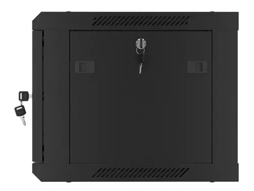 Комуникационен шкаф, Lanberg rack cabinet 19" wall-mount 6U/600x450 for self-assembly with metal door black (flat pack) - image 6