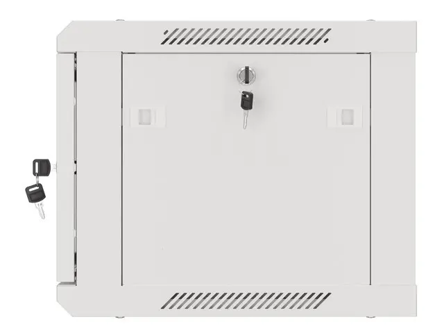 Комуникационен шкаф, Lanberg rack cabinet 19" wall-mount 6U/600x450 for self-assembly with metal door grey (flat pack) - image 4