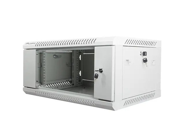 Комуникационен шкаф, Lanberg rack cabinet 19" wall-mount 4U / 600x450 for self-assembly (flat pack), grey - image 2