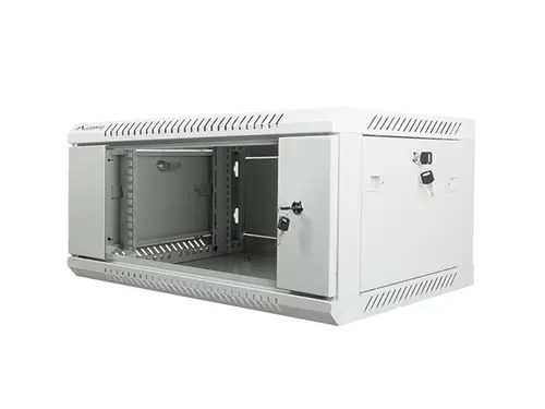 Dulap de comunicații, Lanberg rack 19" montaj pe perete 4U / 600x450 pentru autoasamblare (flat pack), gri - 3