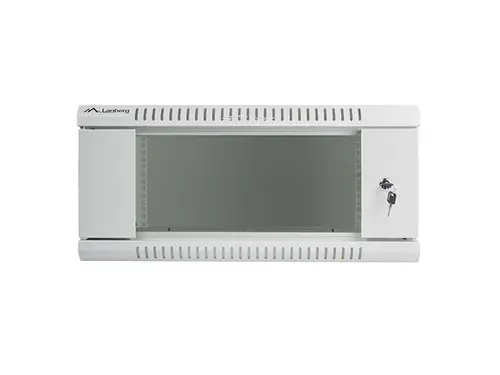 Ερμάριο επικοινωνιών, Lanberg rack 19" επιτοίχιο 4U / 600x450 για αυτοσυναρμολόγηση (flat pack), γκρι - 4