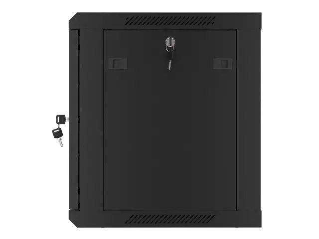 Комуникационен шкаф, Lanberg rack cabinet 19" wall-mount 9U/600x450 for self-assembly with metal door black (flat pack) - image 11