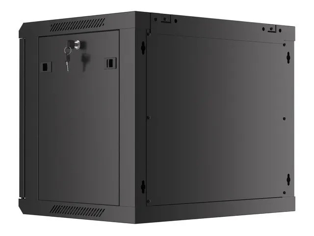 Комуникационен шкаф, Lanberg rack cabinet 19" wall-mount 9U/600x450 for self-assembly with metal door black (flat pack) - image 7