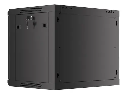 Комуникационен шкаф, Lanberg rack cabinet 19" wall-mount 9U/600x450 for self-assembly with metal door  black (flat pack) - image 7