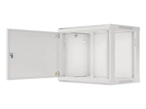 Комуникационен шкаф, Lanberg rack cabinet 19" wall-mount 9U/600x450 for self-assembly with metal door grey (flat pack) - image 2