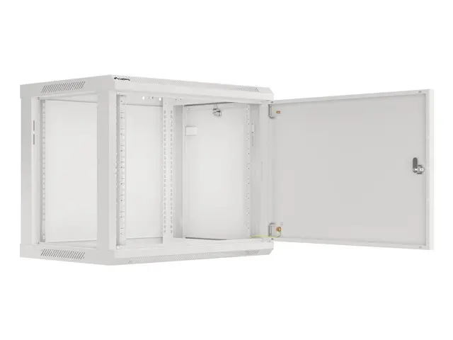 Комуникационен шкаф, Lanberg rack cabinet 19" wall-mount 9U/600x450 for self-assembly with metal door grey (flat pack) - image 3