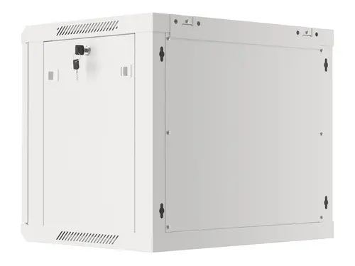 Комуникационен шкаф, Lanberg rack cabinet 19" wall-mount 9U/600x450 for self-assembly with metal door grey (flat pack) - image 6