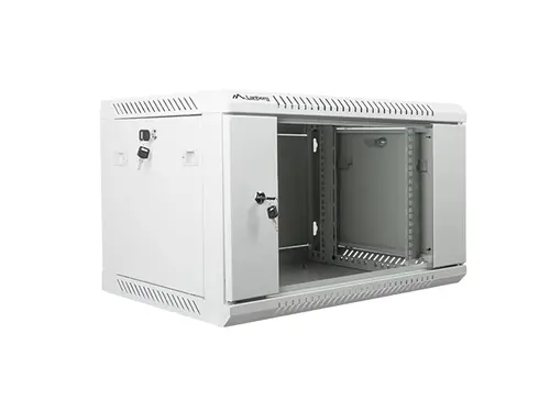 Комуникационен шкаф, Lanberg rack cabinet 19" wall-mount 6U / 600x450 for self-assembly (flat pack), grey