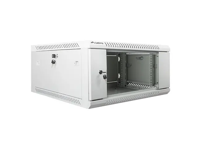 Комуникационен шкаф, Lanberg rack cabinet 19" wall-mount 4U / 600x600 for self-assembly (flat pack), grey
