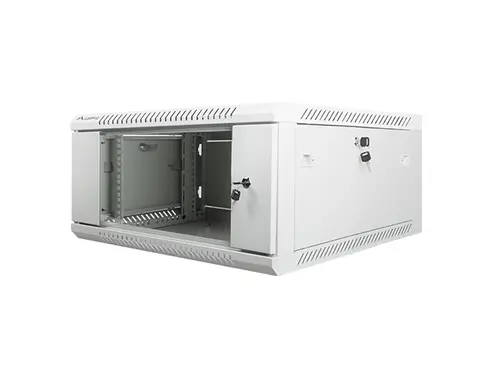 Комуникационен шкаф, Lanberg rack cabinet 19" wall-mount 4U / 600x600 for self-assembly (flat pack), grey - image 2