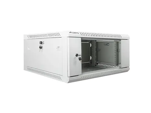 Ερμάριο επικοινωνιών, Lanberg rack 19" επιτοίχιο 4U / 600x600 για αυτοσυναρμολόγηση (flat pack), γκρι - 1