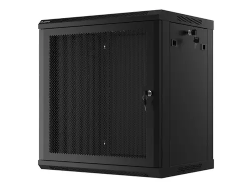 Комуникационен шкаф, Lanberg rack cabinet 19" wall-mount 12U/600x450 with perforated door black (flat pack) - image 11
