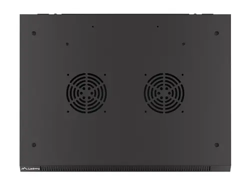 Комуникационен шкаф, Lanberg rack cabinet 19" wall-mount 12U/600x450 with perforated door black (flat pack) - image 2