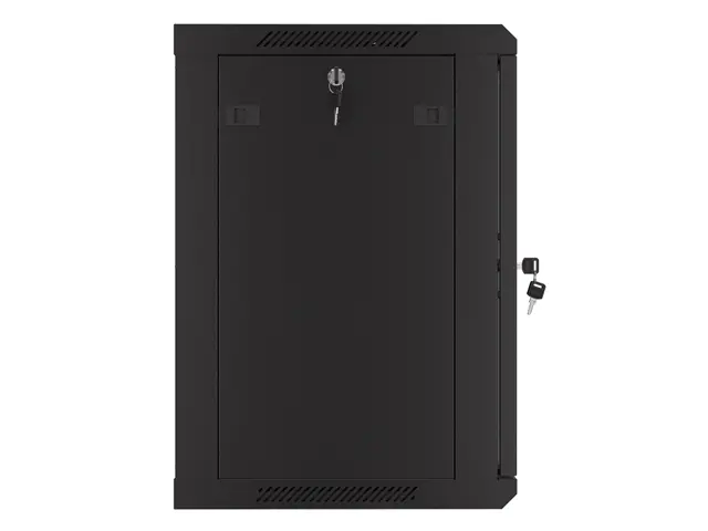 Ερμάριο επικοινωνιών, Lanberg ερμάριο rack 19" επιτοίχιο 12U/600x450 με διάτρητη πόρτα μαύρο (flat pack) - image 5