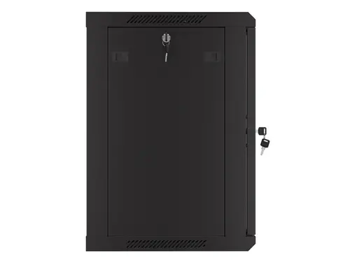 Комуникационен шкаф, Lanberg rack cabinet 19" wall-mount 12U/600x450 with perforated door black (flat pack) - image 5