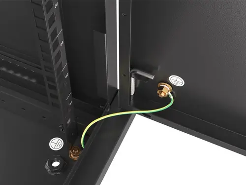 Комуникационен шкаф, Lanberg rack cabinet 19" wall-mount 6U/600x600 for self-assembly with metal door black (flat pack) - image 3