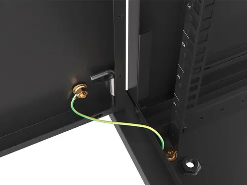 Комуникационен шкаф, Lanberg rack cabinet 19" wall-mount 6U/600x600 for self-assembly with metal door black (flat pack) - image 4