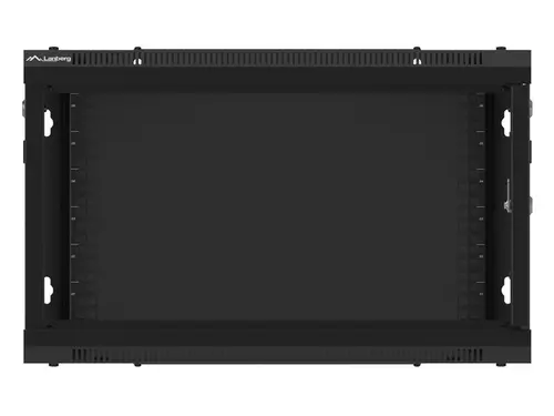 Комуникационен шкаф, Lanberg rack cabinet 19" wall-mount 6U/600x600 for self-assembly with metal door black (flat pack) - image 9