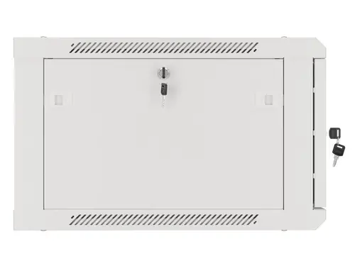 Ερμάριο επικοινωνιών, Lanberg rack 19" επιτοίχιο 6U/600x600 για αυτοσυναρμολόγηση με μεταλλική πόρτα, γκρι (flat pack) - 14