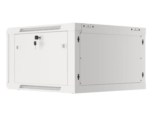 Комуникационен шкаф, Lanberg rack cabinet 19" wall-mount 6U/600x600 for self-assembly with metal door grey (flat pack) - image 5