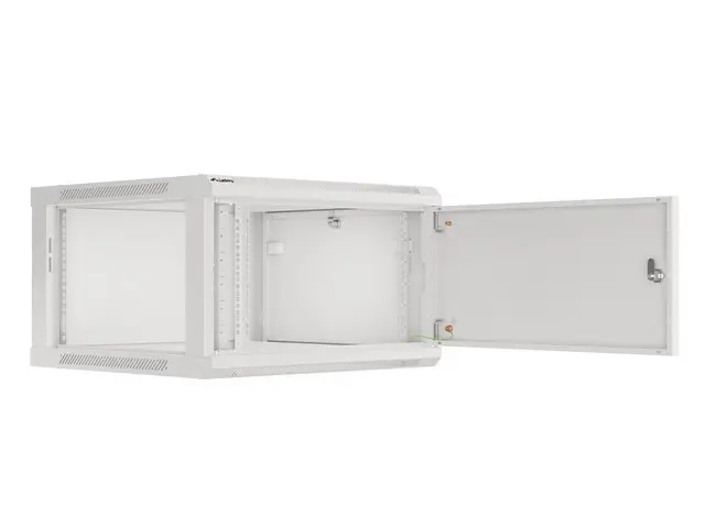 Комуникационен шкаф, Lanberg rack cabinet 19" wall-mount 6U/600x600 for self-assembly with metal door grey (flat pack) - image 8