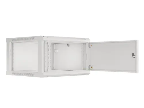 Ερμάριο επικοινωνιών, Lanberg rack 19" επιτοίχιο 6U/600x600 για αυτοσυναρμολόγηση με μεταλλική πόρτα, γκρι (flat pack) - 9